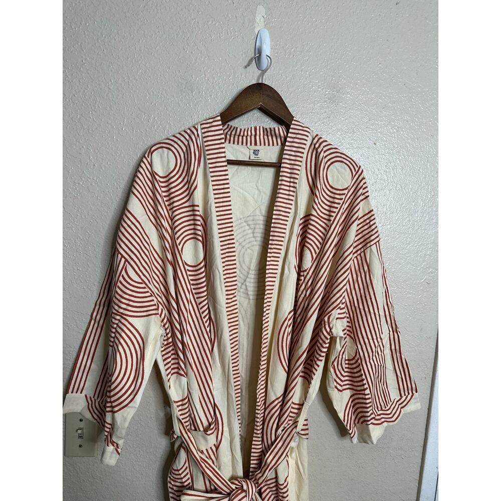 Block Shop Textiles Poiret Robe size XXL/XXXL Geometric Hand Printed - Picture 4 of 13